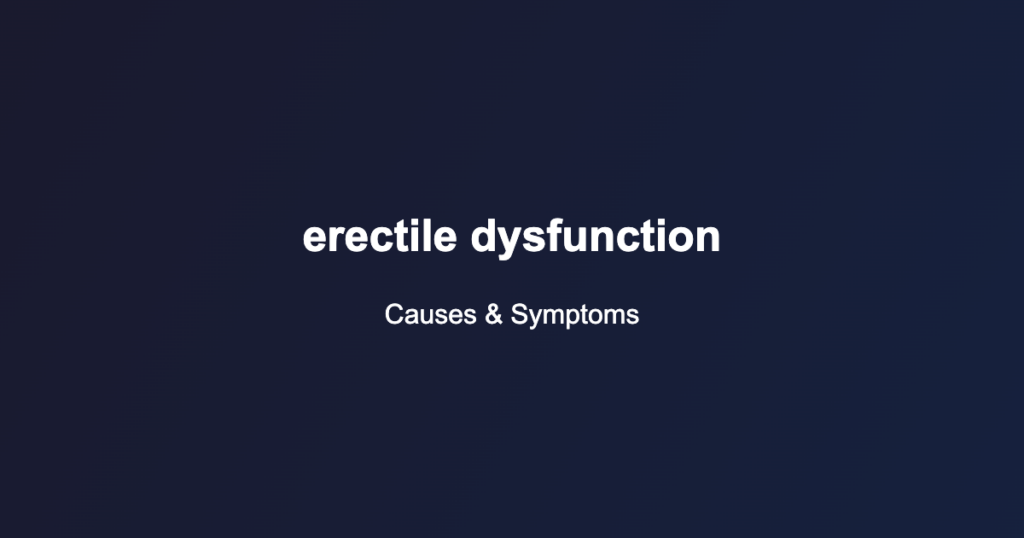 erectile dysfunction
