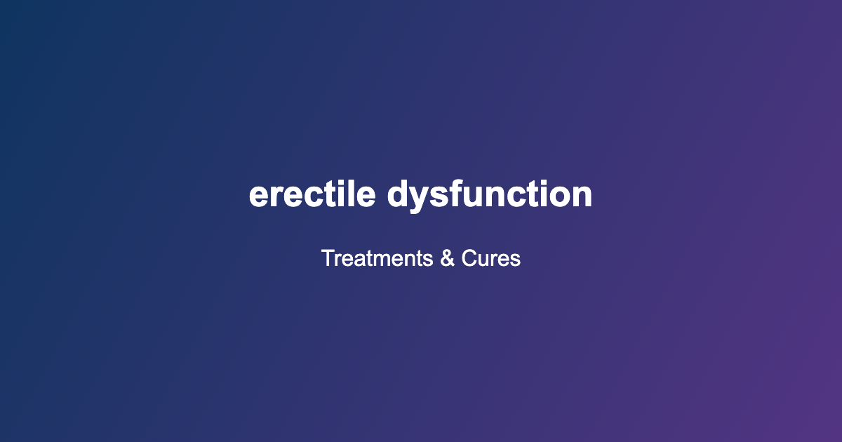 erectile dysfunction