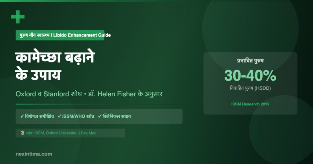 कामेच्छा बढ़ाने के उपाय - Oxford और ISSM शोध आधारित