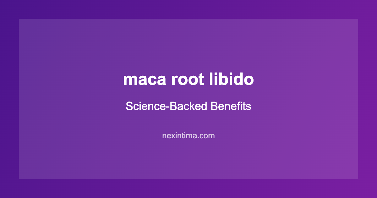 maca root libido