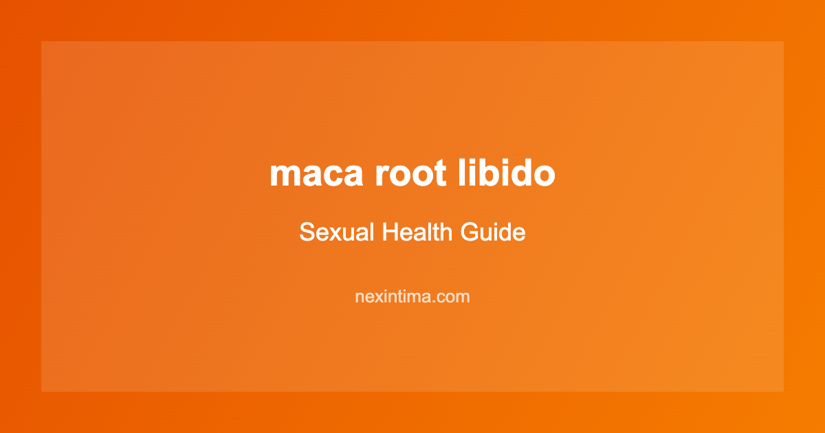 maca root libido