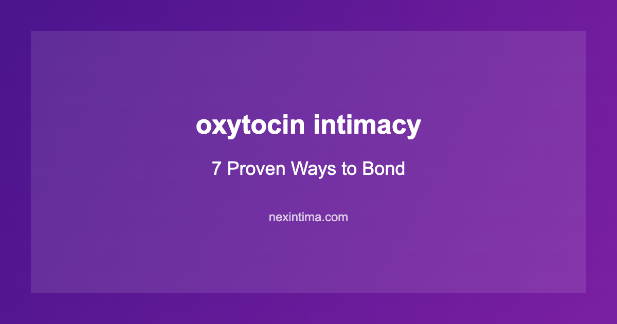 oxytocin intimacy