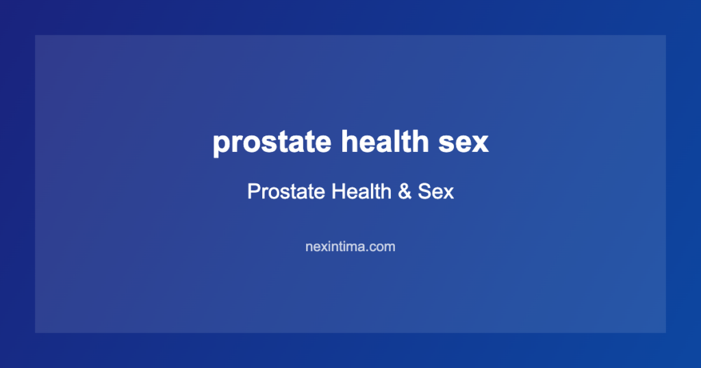 prostate health sex