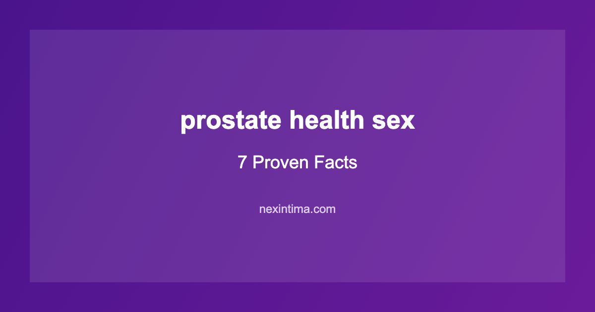 prostate health sex