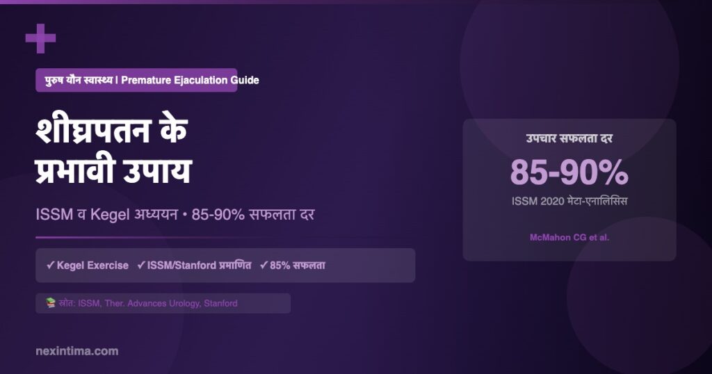शीघ्रपतन उपाय - ISSM प्रमाणित Kegel और Squeeze technique